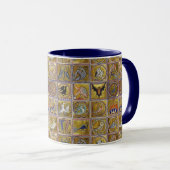 MEDIEVENT BESTIARY, FANTASTISCHE TIERE, GOLD ROT B TASSE (VorderseiteRechts)