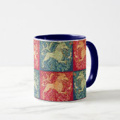 MEDIEVENT BESTIARY Lion like Beast in Red Blue Tasse (VorderseiteRechts)
