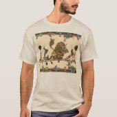 MEDIEVENT BESTIARY MAKING MUSIC Violinist Lion,Har T-Shirt (Vorderseite)