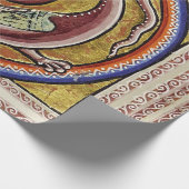 MEDIEVENT BESTIARY, SNAKE DRAGON CIRCLES GESCHENKPAPIER (Ecke)