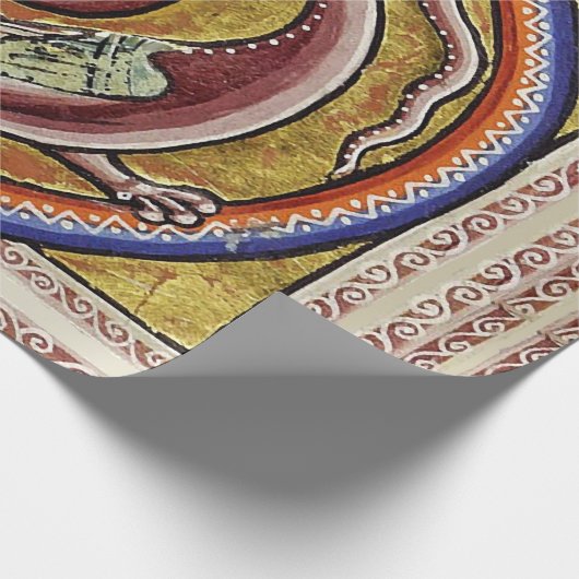 MEDIEVENT BESTIARY, SNAKE DRAGON CIRCLES GESCHENKPAPIER (Ecke)