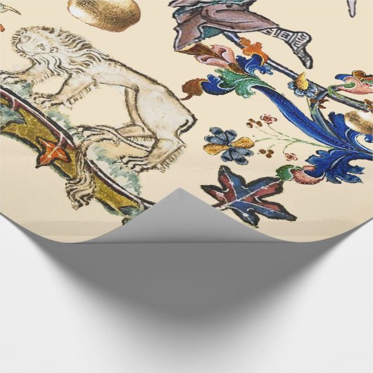 MEDIEVENT BESTIARY WAR Snail vs Knight ,Dragon.Lio Geschenkpapier (Ecke)