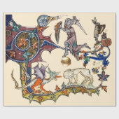 MEDIEVENT BESTIARY WAR Snail vs Knight ,Dragon.Lio Geschenkpapier (Flach)