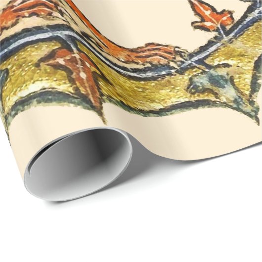 MEDIEVENT BESTIARY WAR Snail vs Knight ,Dragon.Lio Geschenkpapier (Rolleneckpunkt)