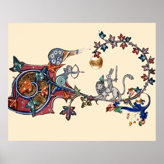MEDIEVENT BESTIARY WAR Snails, Killer Rabbit, Lion Poster (Vorne)
