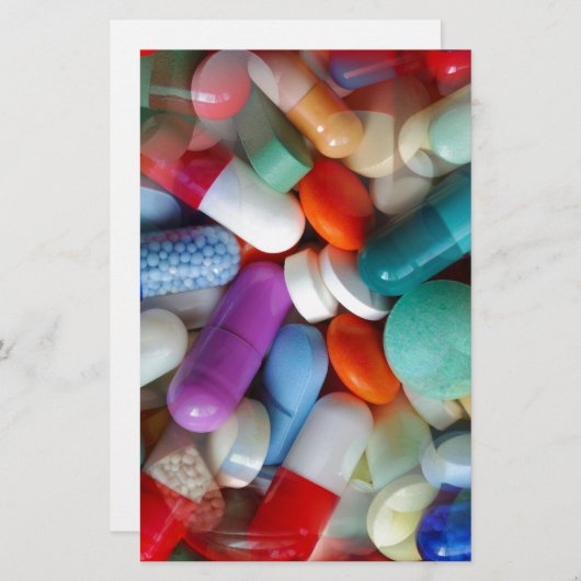 Medikamente Briefpapier (Vorne/Hinten)