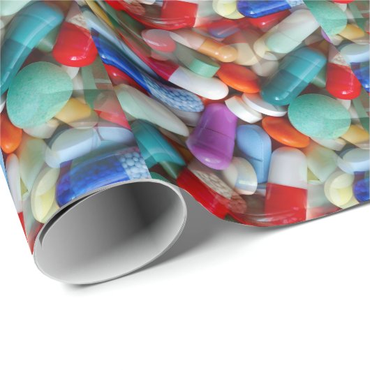 Medikamente Geschenkpapier (Rolleneckpunkt)