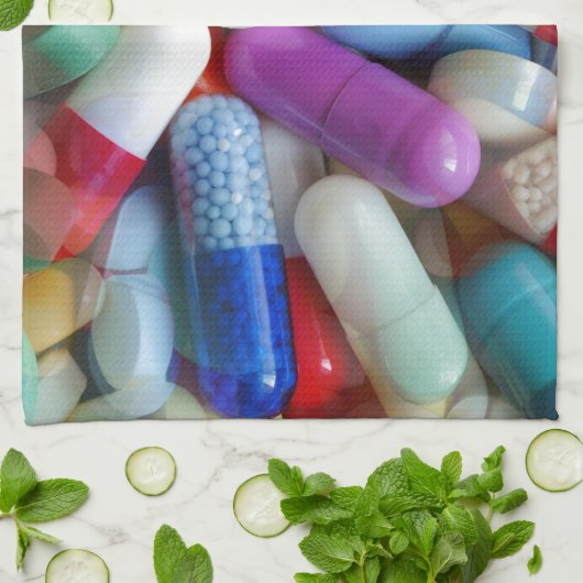 Medikamente Geschirrtuch (Gefaltet)