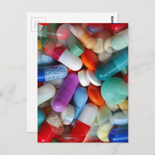 Medikamente Postkarte (Vorne/Hinten)