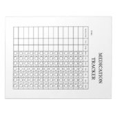 Medikamenten-Tracker-Logbuch Notizblock (Vorderseite)