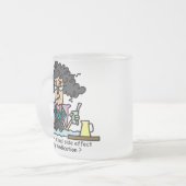 Medikamentennebenwirkung Dunkle Haare Mattglastasse (Vorderseite Links)