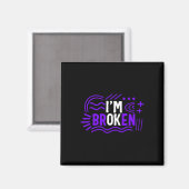 Medikamentenüberdosierung Bewusstsein Drogensucht Magnet (Vorderseite/Rückseite)