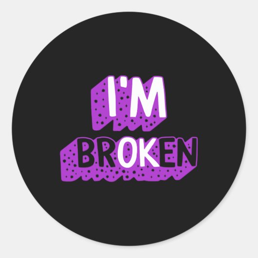 Medikamentenüberdosierung Bewusstsein Drogensucht  Runder Aufkleber (Vorderseite)