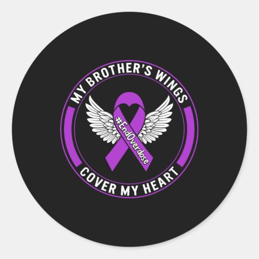 Medikamentenüberdosierung Bewusstsein für die Flüg Runder Aufkleber (Vorderseite)