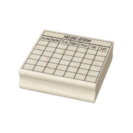 Medikation im Bullet Journal Gummistempel