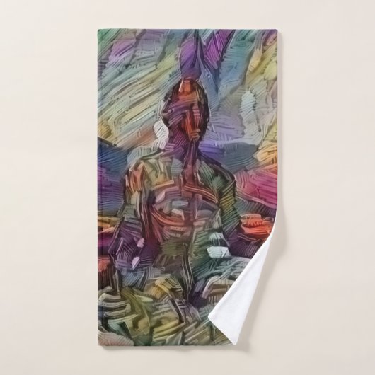 Medikation in der Lotus-Pose Handtuch (Handtuch)