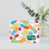 Medikation Postkarte (Stehend Vorderseite)