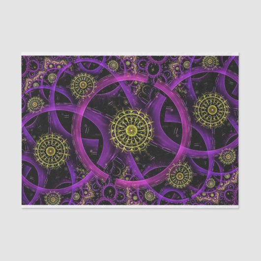 Medikation von Gold-Blume-Papiertaschentuch Seidenpapier (Vorderseite)