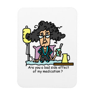 Medikations-Nebenwirkungs-dunkles Haar Magnet