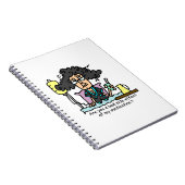 Medikations-Nebenwirkungs-dunkles Haar Notizblock (Rechte Seite)