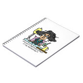 Medikations-Nebenwirkungs-dunkles Haar Notizblock (Linke Seite)