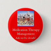 Medikations-Therapie-Management, fragen m… Button (Vorderseite)