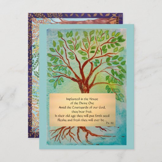 Medikationskarte für ältere Menschen Postkarte (Vorne/Hinten)