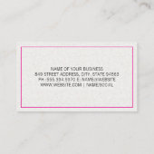 Medikationspille Visitenkarte (Rückseite)