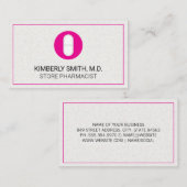 Medikationspille Visitenkarte (Vorne/Hinten)