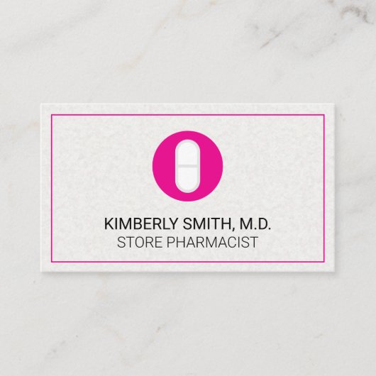 Medikationspille Visitenkarte (Vorderseite)