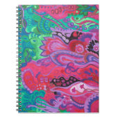 Medilludesign inneres Gartenveilchengrün Notizblock (Vorderseite)