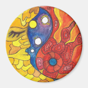 Medilludesign Mond Sun Magnet