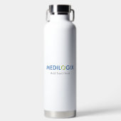 MEDILOGIX 32 oz Wasser Flasche Text (Vorderseite)
