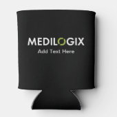 MEDILOGIX kann Text für das weiße Logo färben Dosenkühler (Rückseite)