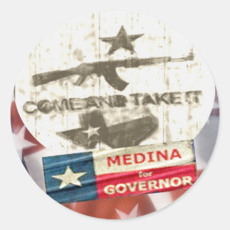 Medina für Gouverneur Runder Aufkleber