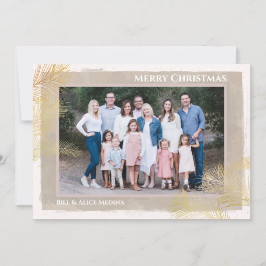 Medina - Goldene Pines Feiertagskarte (Vorderseite)