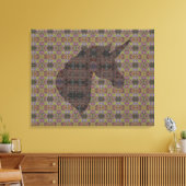 Medina Lilac 333 Einicorn Leinwanddruck (Insitu (Wohnzimmer))