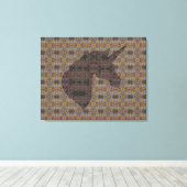 Medina Lilac 333 Einicorn Leinwanddruck (Insitu (Holzboden))