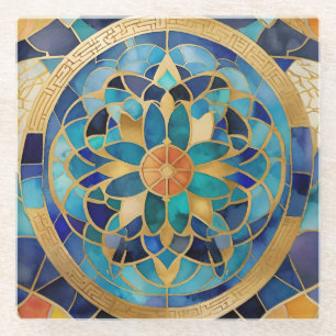 "Medina Maze: marokkanisch Inspiriertes geometrisc Glasuntersetzer
