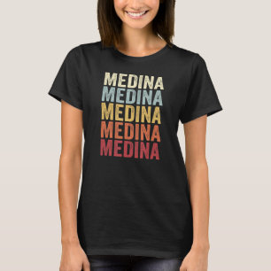 Medina Minnesota Medina MN Retro Vintager Text T-Shirt