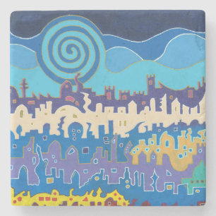 Medina of Fès - Untersetzer aus Marmor