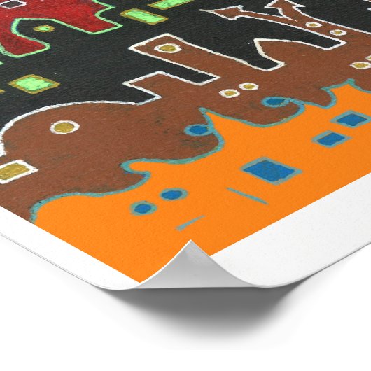 Medina of Fez - Print - Extra Large Poster (Ecke)