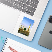 Medina Prophet Mosque Aufkleber (Laptop mit iPhone)