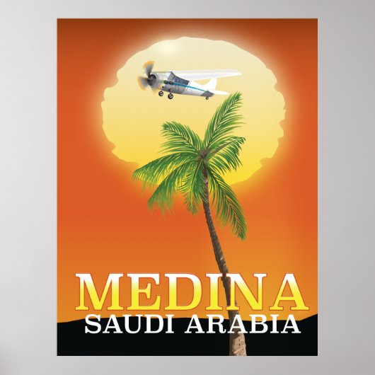 Medina Saudi Arabia Reiseplakat Poster (Vorne)