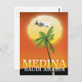 Medina Saudi Arabia Reiseplakat Postkarte (Vorne/Hinten)