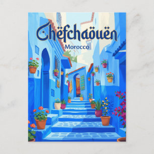 Medina von Chefchaouen Marokko Postkarte