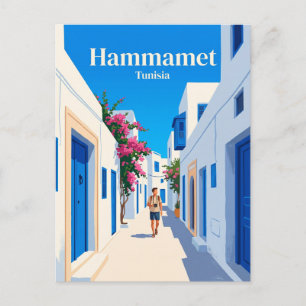 Medina von Hammamet Tunesien Postkarte