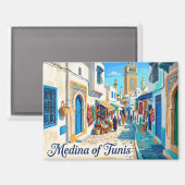 Medina von Tunis Tunesien Magnet (Vorderseite/Rückseite)