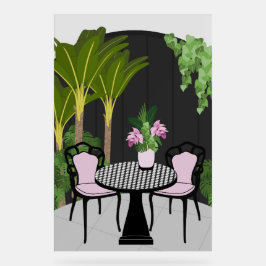 Medinilla Garden Courtyard Acrylschild