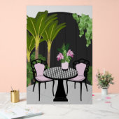 Medinilla Garden Courtyard Acrylschild (Hochzeit)